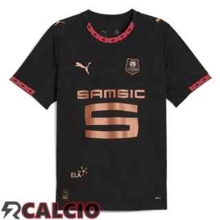 Terza Maglie Calcio Stade Rennais Nero 2025/2026  Terza Maglie Calcio Stade Rennais Nero 2025/2026