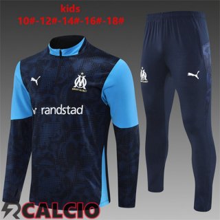 Insieme Tuta Calcio Marsiglia OM Bambino Blu Reale 2025/2026
