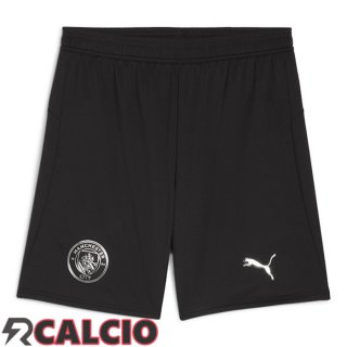 Seconda Pantaloncini Calcio Manchester City Nero 2025/2026