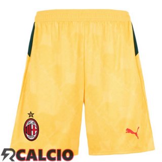 Terza Pantaloncini Calcio AC Milan Giallo 2025/2026