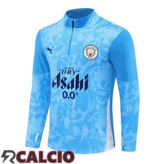 Felpa Allenamento Manchester City Blu 2025/2026  Felpa Allenamento Manchester City Blu 2025/2026