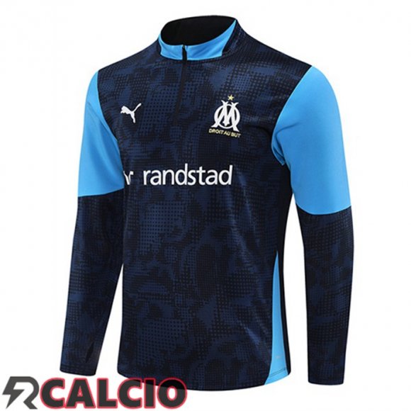 Felpa Allenamento Marsiglia OM Blu Reale 2025/2026  Felpa Allenamento Marsiglia OM Blu Reale 2025/2026