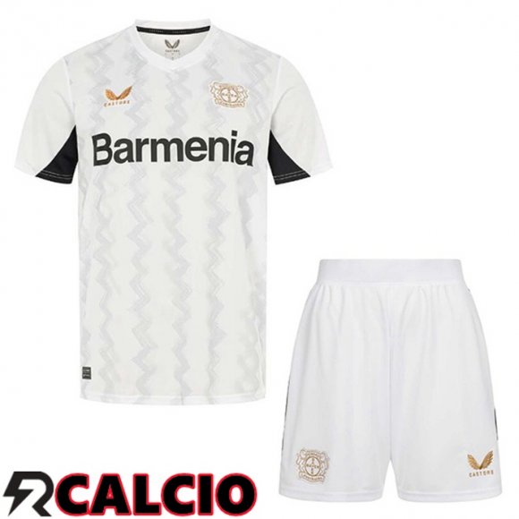 Seconda Maglia Bayer 04 Leverkusen Bambino Bianco 2024/2025