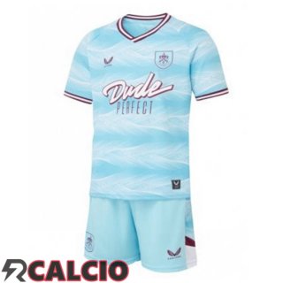 Seconda Maglie Calcio Burnley Bambino Blu 2025/2026  Seconda Maglie Calcio Burnley Bambino Blu 2025/2026