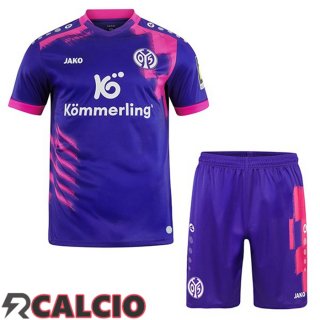 Seconda Maglie Calcio FSV Mainz 05 Bambino Viola 2025/2026  Seconda Maglie Calcio FSV Mainz 05 Bambino Viola 2025/2026