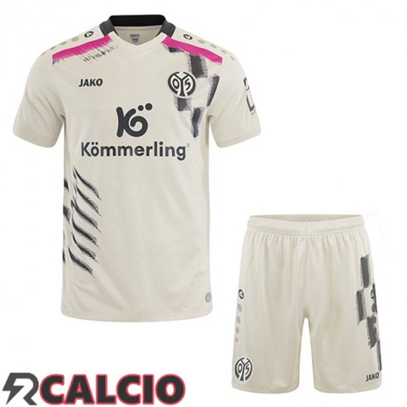 Terza Maglie Calcio FSV Mainz 05 Bambino Bianco 2025/2026