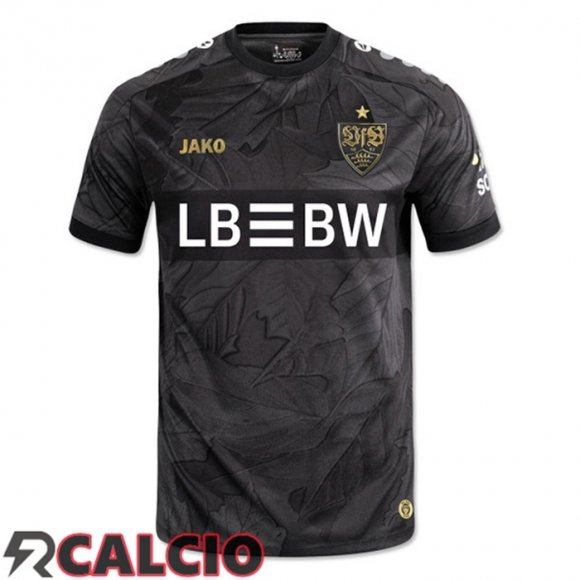 Terza Maglie Calcio VfB Stuttgart Nero 2025/2026  Terza Maglie Calcio VfB Stuttgart Nero 2025/2026