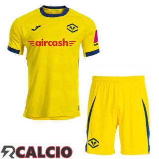 Seconda Maglie Calcio Hellas Verone Bambino Giallo 2025/2026  Seconda Maglie Calcio Hellas Verone Bambino Giallo 2025/2026