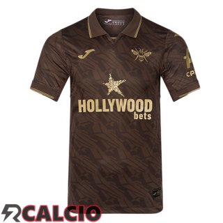 Seconda Maglie Calcio Brentford FC Marrone 2025/2026  Seconda Maglie Calcio Brentford FC Marrone 2025/2026