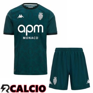 Seconda Maglia AS Monaco Bambino Verde 2024/2025