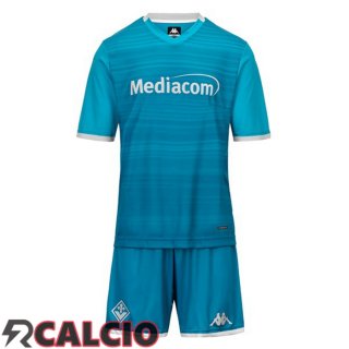 Terza Maglie Calcio ACF Fiorentina Bambino Blu 2025/2026  Terza Maglie Calcio ACF Fiorentina Bambino Blu 2025/2026