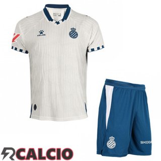 Seconda Maglie Calcio RCD Espanyol Bambino Bianco 2025/2026