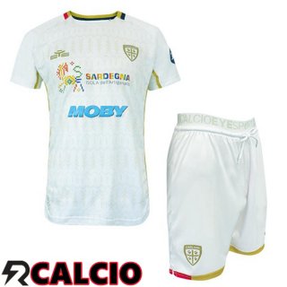 Seconda Maglia Cagliari Calcio Bambino Bianco 2024/2025