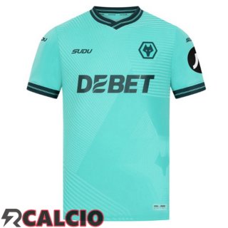Seconda Maglie Calcio Wolves Verde 2025/2026  Seconda Maglie Calcio Wolves Verde 2025/2026