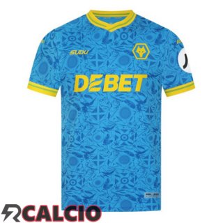Terza Maglie Calcio Wolves Blu 2025/2026  Terza Maglie Calcio Wolves Blu 2025/2026
