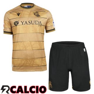 Seconda Maglia Real Sociedad Bambino Giallo 2024/2025  Seconda Maglia Real Sociedad Bambino Giallo 2024/2025