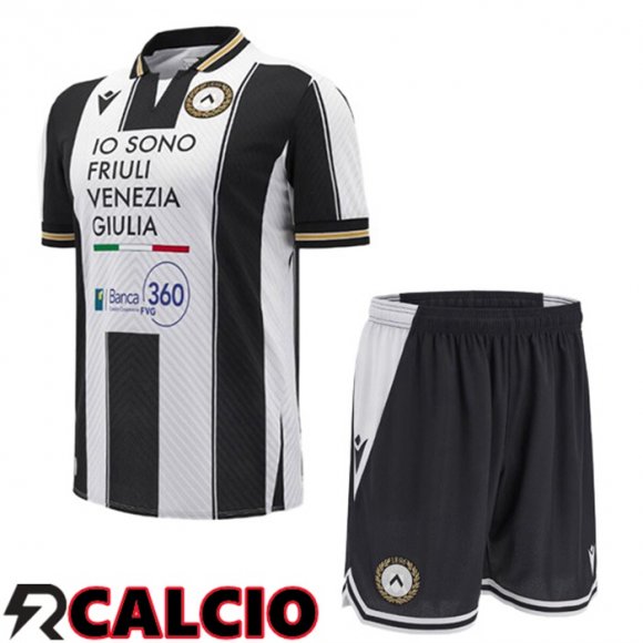 Prima Maglia Udinese Calcio Bambino Bianco Nero 2024/2025