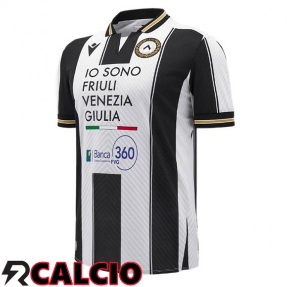 Prima Maglia Udinese Calcio Bianco Nero 2024/2025  Prima Maglia Udinese Calcio Bianco Nero 2024/2025