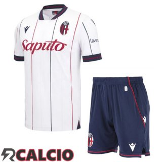 Seconda Maglie Calcio Bologna Bambino Bianco 2025/2026