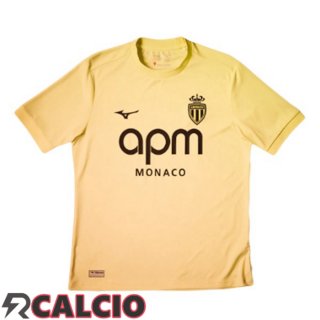 Terza Maglie Calcio AS Monaco Giallo 2025/2026  Terza Maglie Calcio AS Monaco Giallo 2025/2026