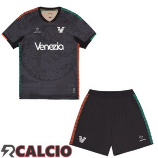 Prima Maglie Calcio Venise FC Bambino Nero 2025/2026