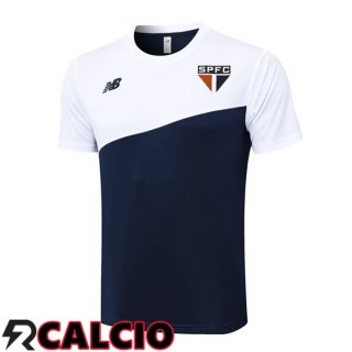 T Shirt Allenamento Sao Paulo FC Bianco Blu Reale 2024/2025
