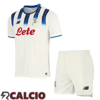 Seconda Maglie Calcio Atalanta Bambino Bianco 2025/2026  Seconda Maglie Calcio Atalanta Bambino Bianco 2025/2026