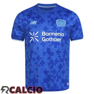 Terza Maglie Calcio Bayer 04 Leverkusen Blu 2025/2026  Terza Maglie Calcio Bayer 04 Leverkusen Blu 2025/2026