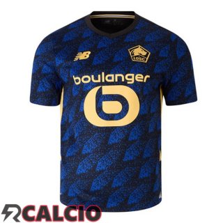 Terza Maglie Calcio Lille OSC Blu Nero 2025/2026