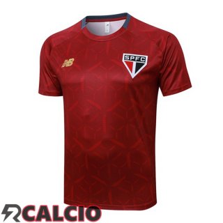 T Shirt Allenamento Sao Paulo FC Rosso 2025/2026