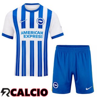 Prima Maglia FC Brighton Bambino Blu Bianco 2024/2025