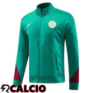 Giacca Calcio Paris PSG Verde 2024/2025  Giacca Calcio Paris PSG Verde 2024/2025