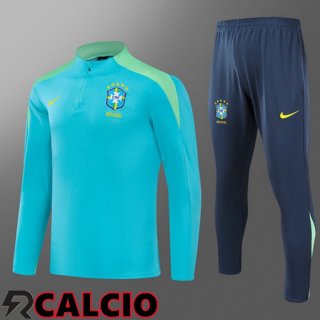 Insieme Tuta Calcio Brasile Bambino Verde 2024/2025  Insieme Tuta Calcio Brasile Bambino Verde 2024/2025