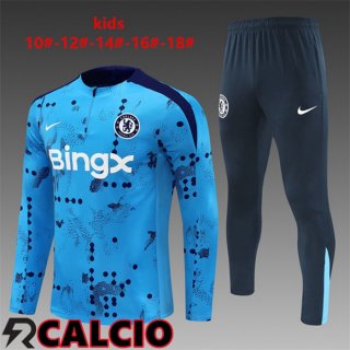 Insieme Tuta Calcio FC Chelsea Bambino Blu 2024/2025  Insieme Tuta Calcio FC Chelsea Bambino Blu 2024/2025