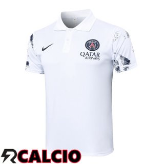 Maglia Polo Paris PSG Bianco 2024/2025  Maglia Polo Paris PSG Bianco 2024/2025