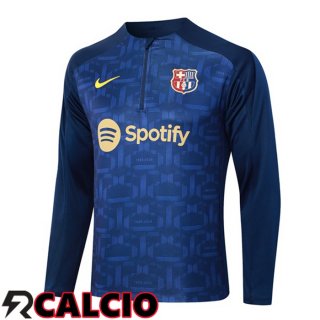 Felpa Allenamento FC Barcellona Blu Reale 2024/2025  Felpa Allenamento FC Barcellona Blu Reale 2024/2025
