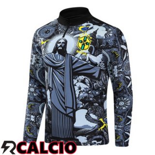 Felpa Allenamento Brasile Nero 2024/2025