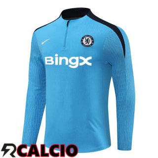 Felpa Allenamento FC Chelsea Blu 2024/2025  Felpa Allenamento FC Chelsea Blu 2024/2025