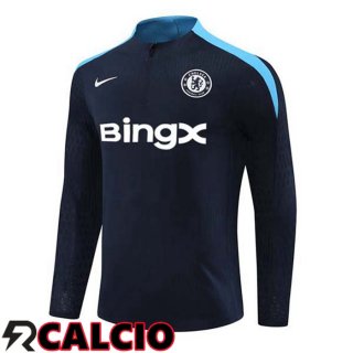 Felpa Allenamento FC Chelsea Blu Reale 2024/2025  Felpa Allenamento FC Chelsea Blu Reale 2024/2025