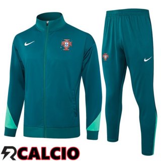 Insieme Tuta Calcio - Giacca Portogallo Verde 2024/2025