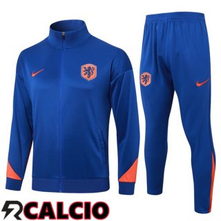Insieme Tuta Calcio - Giacca Paesi Bassi Blu 2024/2025