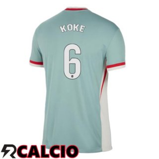 Seconda Maglia Atletico Madrid (KOKE 6) Verde 2024/2025