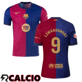 Prima Maglia FC Barcellona (LEWANDOWSKI 9) Blu Rosso 2024/2025