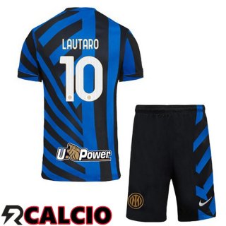 Prima Maglia Inter Milan (LAUTARO 10) Bambino Blu 2024/2025