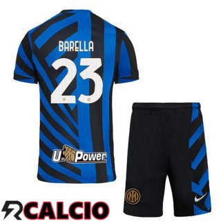 Prima Maglia Inter Milan (BARELLA 23) Bambino Blu 2024/2025