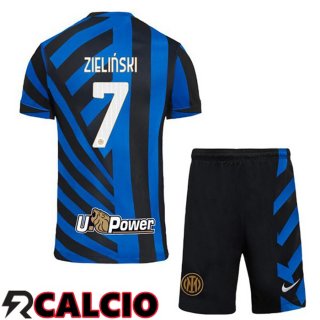 Prima Maglia Inter Milan (ZIELIŃSKI 7) Bambino Blu 2024/2025