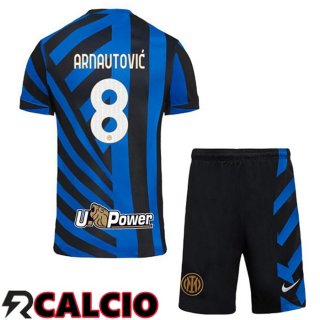 Prima Maglia Inter Milan (ARNAUTOVIĆ 8) Bambino Blu 2024/2025