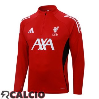 Felpa Allenamento FC Liverpool Rosso 2025/2026  Felpa Allenamento FC Liverpool Rosso 2025/2026