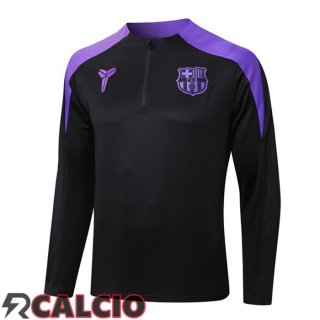 Felpa Allenamento FC Barcellona Nero Viola 2025/2026  Felpa Allenamento FC Barcellona Nero Viola 2025/2026