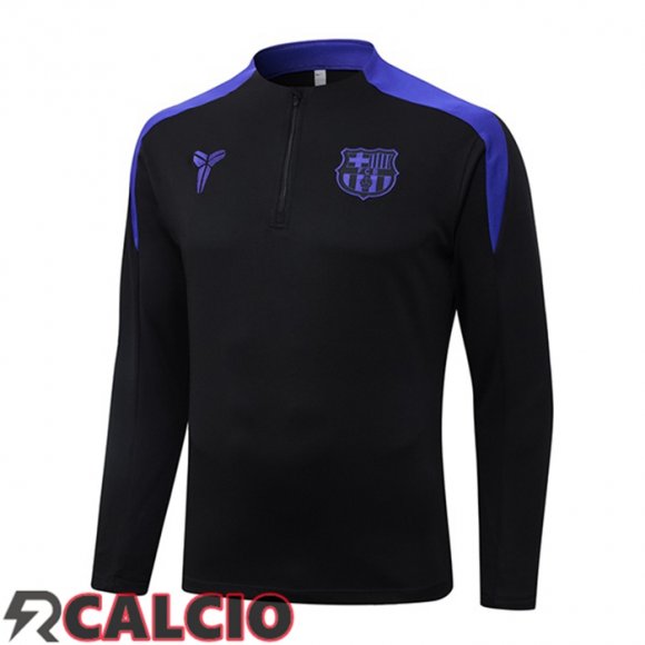 Felpa Allenamento FC Barcellona Nero Blu 2025/2026  Felpa Allenamento FC Barcellona Nero Blu 2025/2026